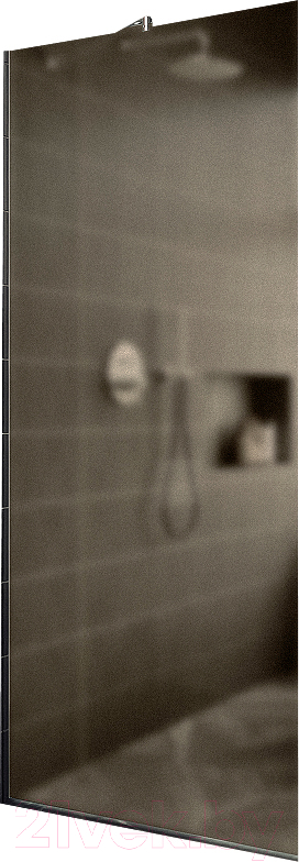 Душевая стенка MaybahGlass 119x195 / MGD-685-5у (бронзовое матовое стекло/хром матовый) — фото 1