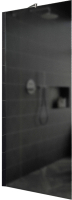 Душевая стенка MaybahGlass 119x195 / MGD-687-4ш (графитовое матовое стекло/хром глянцевый) - 