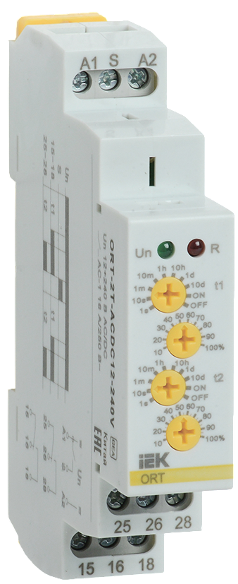 Реле времени IEK ORT-2T-ACDC12-240V