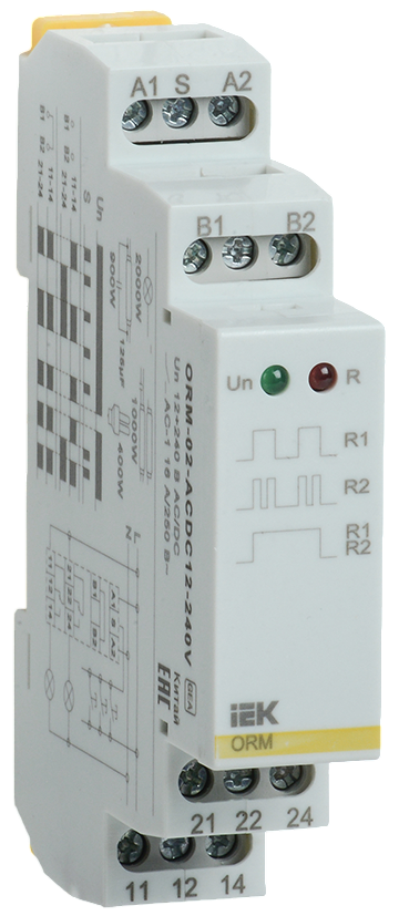 Реле импульсное IEK ORM-02-ACDC12-240V