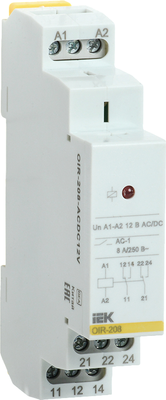 Реле промежуточное IEK OIR-208-ACDC12V - 
