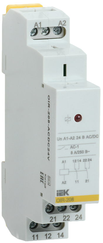 Реле промежуточное IEK OIR-208-ACDC24V