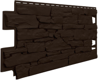Фасадная панель Технониколь Оптима Камень (темно-коричневый) - 