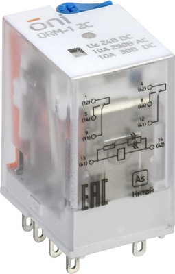 

Реле интерфейсное, ORM-1-2C-DC24V-L-B