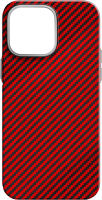 Чехол-накладка Luxo Карбоновые полосы J163 для iPhone 14 (красный) - 