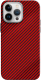 Чехол-накладка Luxo Карбоновые полосы J163 для iPhone 15 Pro (красный) - 