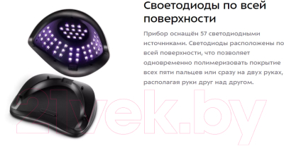 UV/LED лампа для маникюра Kitfort КТ-3179
