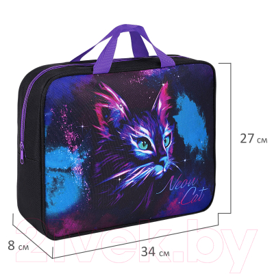Изображение товара Папка-портфель Brauberg Neon Cat / 271482