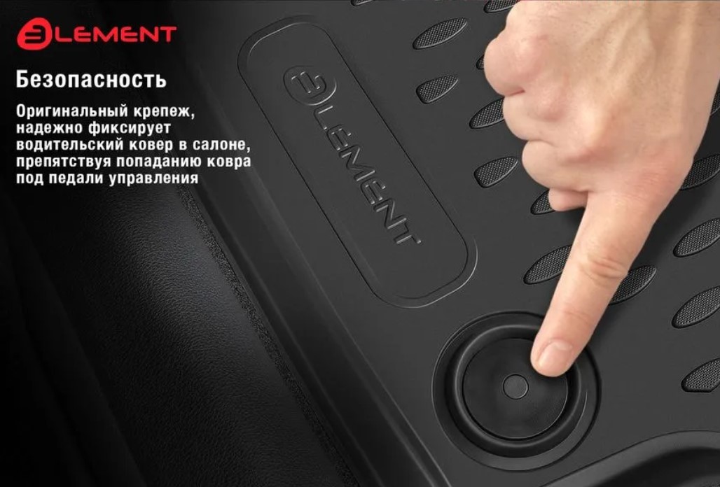 Комплект ковриков для авто ELEMENT ELEMENT3DAN0682210K для Geely Atlas Pro (FX11) 2023