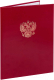 Папка адресная Staff Герб России / 122741 (бордовый) - 
