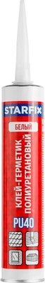 Клей-герметик Starfix PU40 SM-85136-1 (300мл, белый) - 