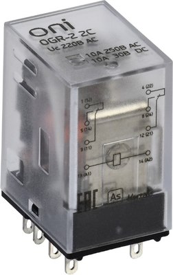 

Реле промежуточное, OGR-2-2C-AC220V