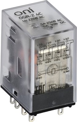 

Реле промежуточное, OGR-2-4C-AC220V