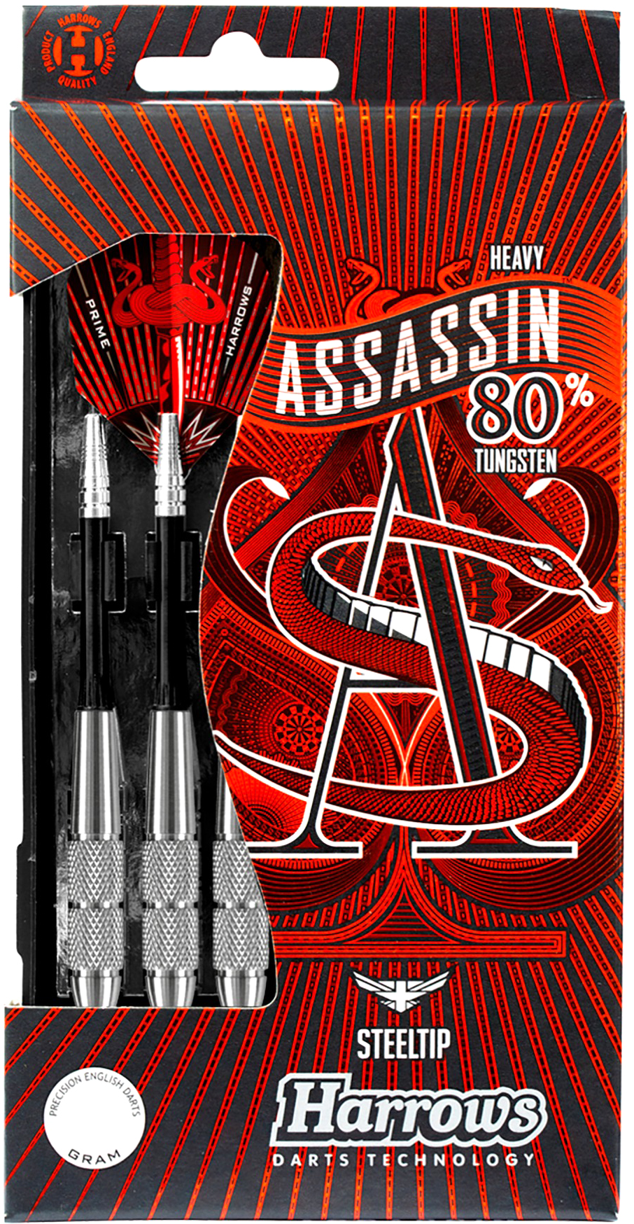 Набор дротиков для дартса Harrows Assassin Heavy 3x30 gR W80 / ED11230