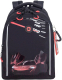 Школьный рюкзак Grizzly RB-452-7 (черный/красный) -
