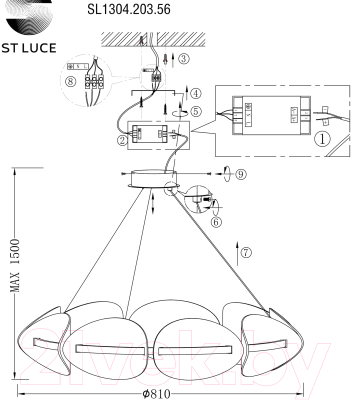 Люстра ST Luce SL1304.203.56