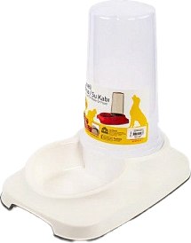 Поилка механическая для животных Pet Plast'art PT-200-W (1.5л, белый)