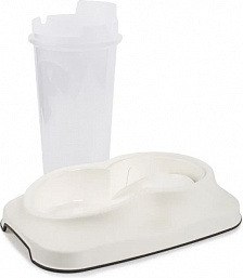 Поилка механическая для животных Pet Plast'art PT-200-W (1.5л, белый)