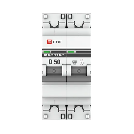 Выключатель автоматический EKF PROxima ВА 47-63 2P 50А (D) 4.5kA / mcb4763-2-50D-pro — фото 3