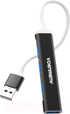 USB-хаб VDENMENV DU17A (черный)