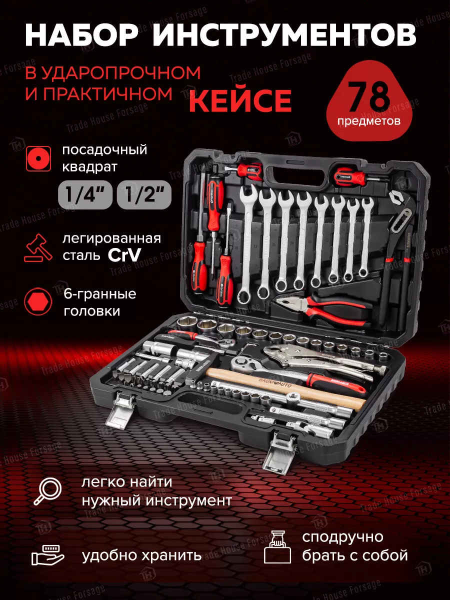 Универсальный набор инструментов BaumAuto BM-4782-5(58796) — фото 6