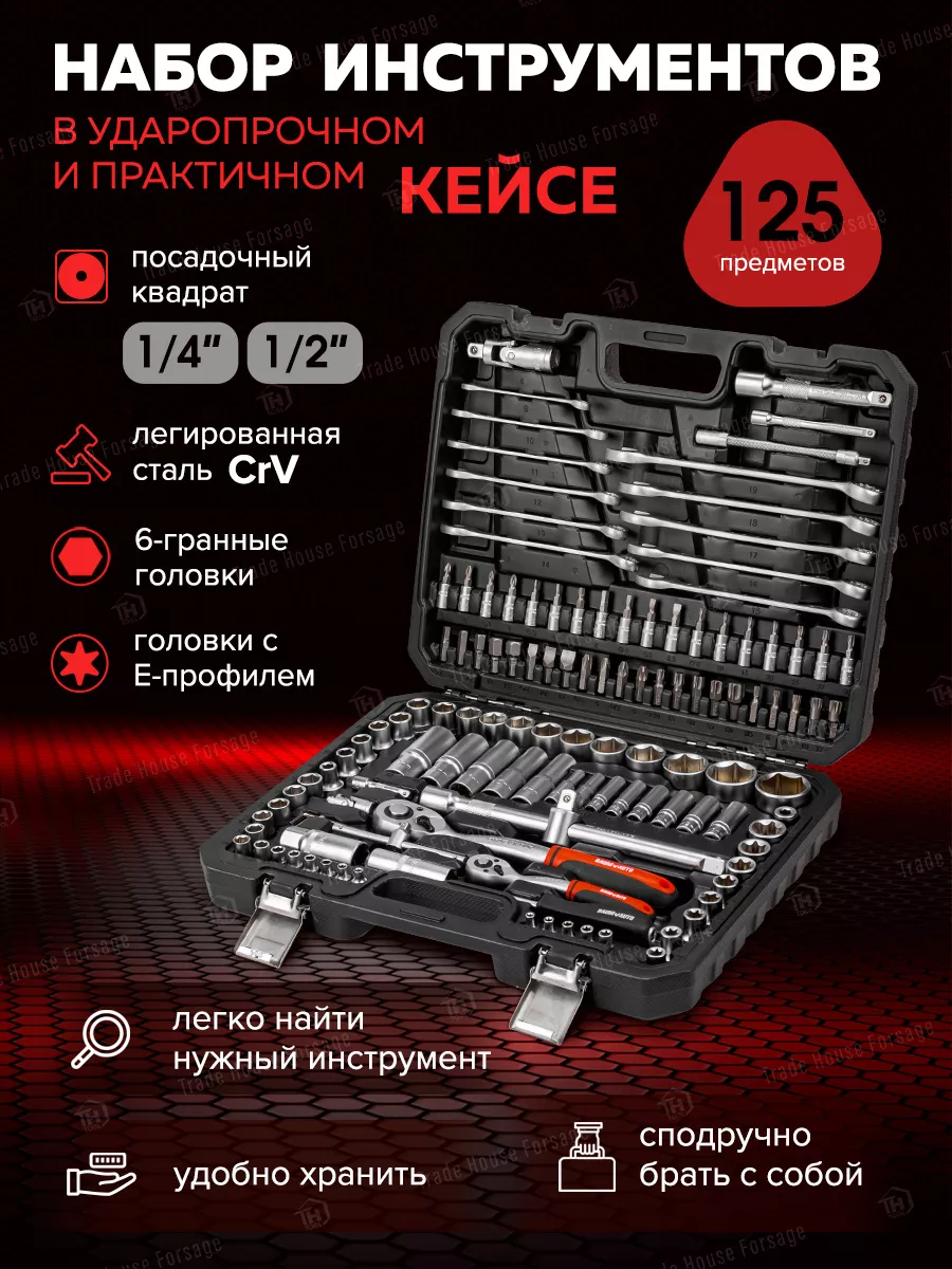 Универсальный набор инструментов BaumAuto BM-41252-5(58793) — фото 6