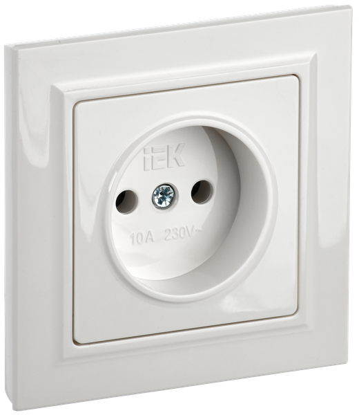Розетка IEK Brite BR-R10-10-K01-F (белый)