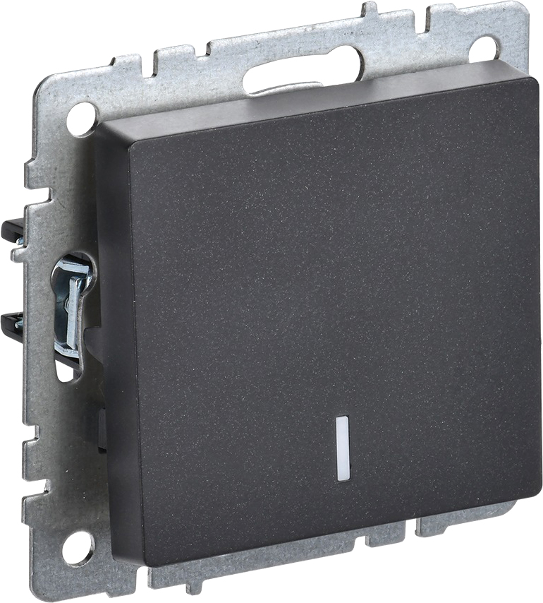 Выключатель IEK Brite BR-V12-1-10-K02 (черный)