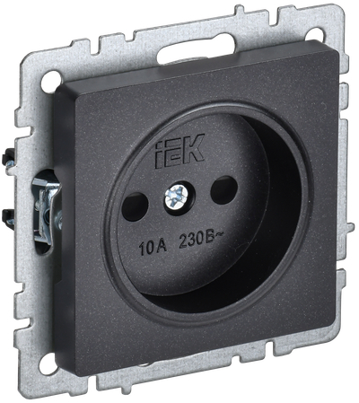 Розетка IEK Brite BR-R13-10-K02 (черный)