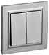 Выключатель IEK Brite BR-V20-0-10-K47-F (алюминий) - 