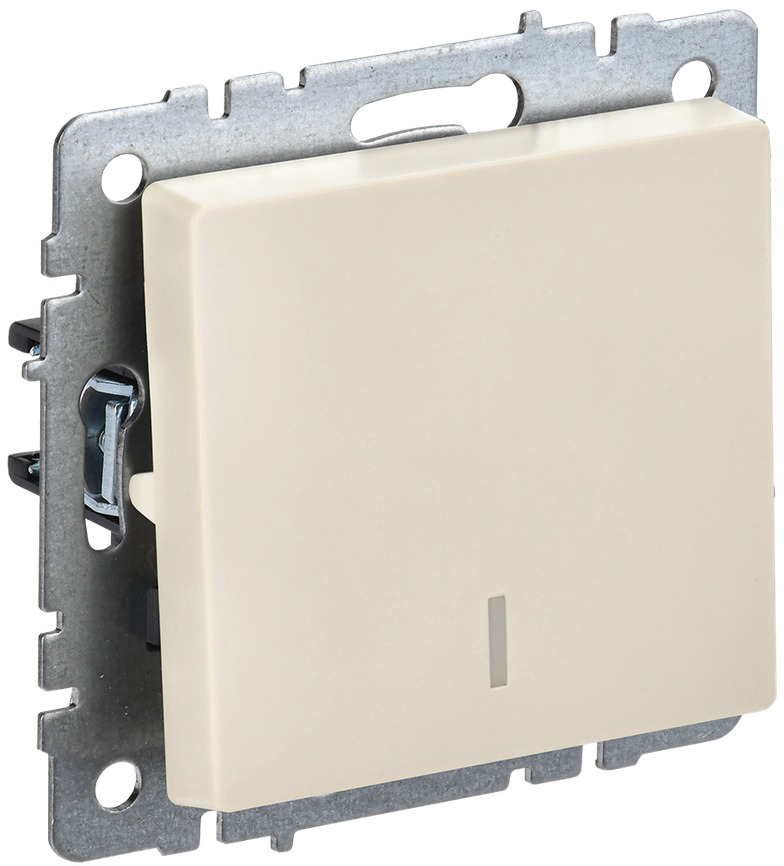 Выключатель IEK Brite BR-V12-1-10-K10 (бежевый)