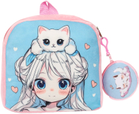 Детский рюкзак Milo Toys Девочка с котиком / 10361249 (розовый) - 