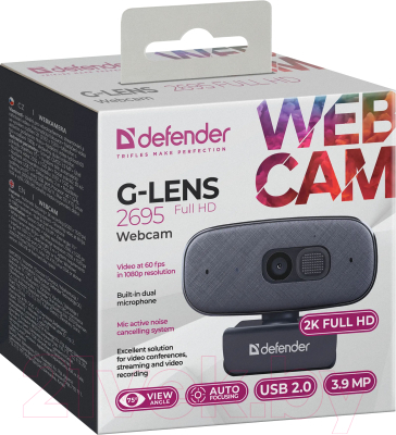 Веб-камера Defender G-lens 2695 / 63195 (черный)