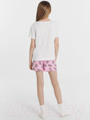 Пижама детская Mark Formelle 567727 (р.110-56, звездочки на белом/единороги на розовом)