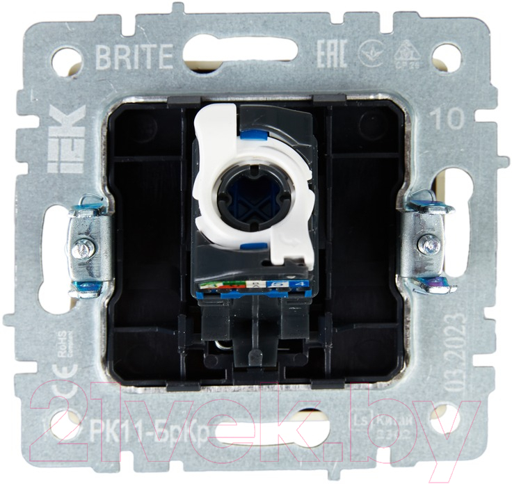 Розетка IEK Brite BR-K10-2-K10 (бежевый) — фото 5