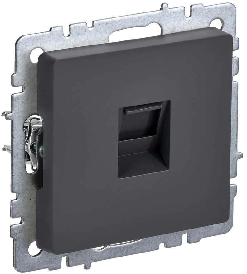 Розетка IEK Brite BR-K10-2-K53 (графит)