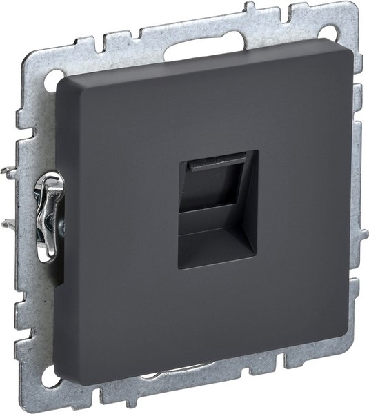 Розетка IEK Brite BR-K10-2-K53 (графит)