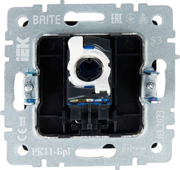 Розетка IEK Brite BR-K10-2-K53 (графит)