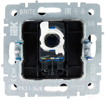 Розетка IEK Brite BR-K10-2-K36 (жемчуг)