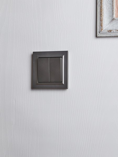 Выключатель IEK Brite BR-V20-0-10-K46-F (сталь)