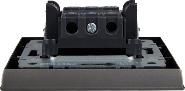 Выключатель IEK Brite BR-V20-0-10-K46-F (сталь)