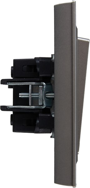 Выключатель IEK Brite BR-V20-0-10-K46-F (сталь)