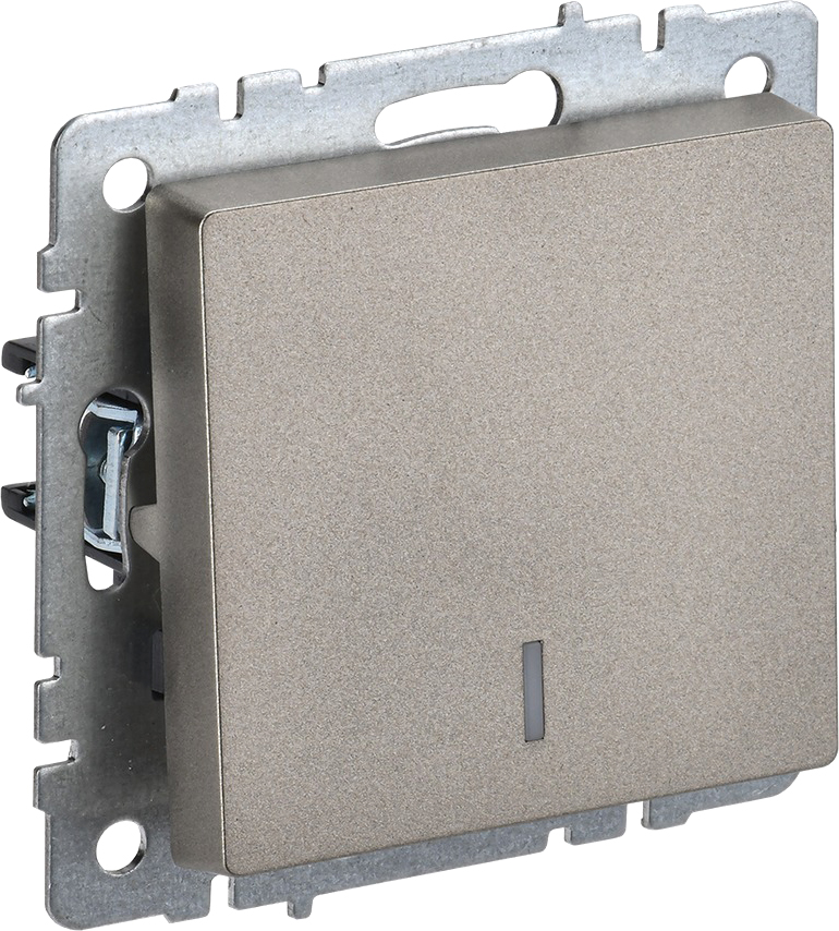 Выключатель IEK Brite BR-V12-1-10-K37 (шампань)