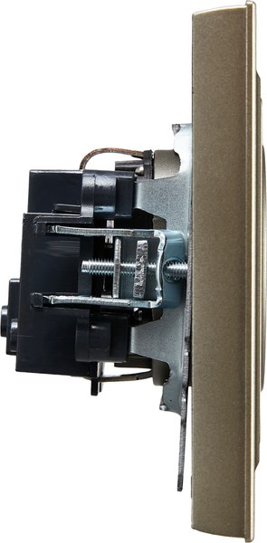 Розетка IEK Brite BR-R10-10-K37-F (шампань)