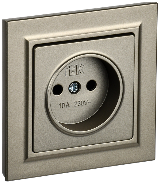 Розетка IEK Brite BR-R10-10-K37-F (шампань)