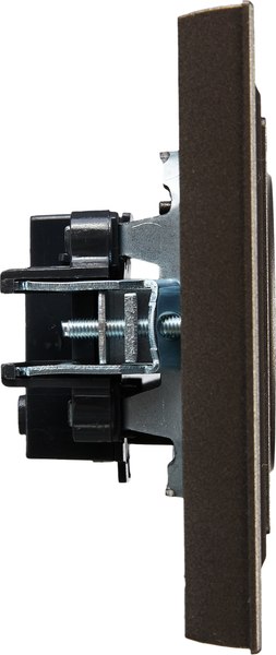 Розетка IEK Brite BR-R10-10-K45-F (темная бронза)