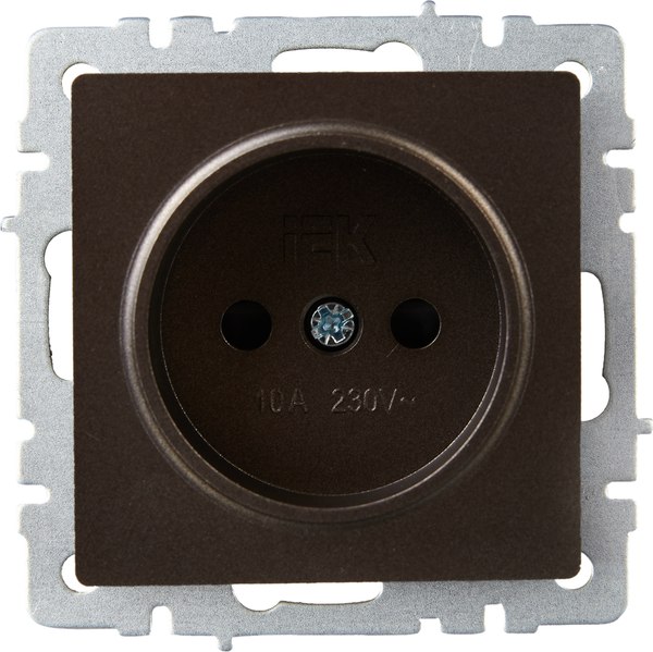 Розетка IEK Brite BR-R13-10-K45 (темная бронза)