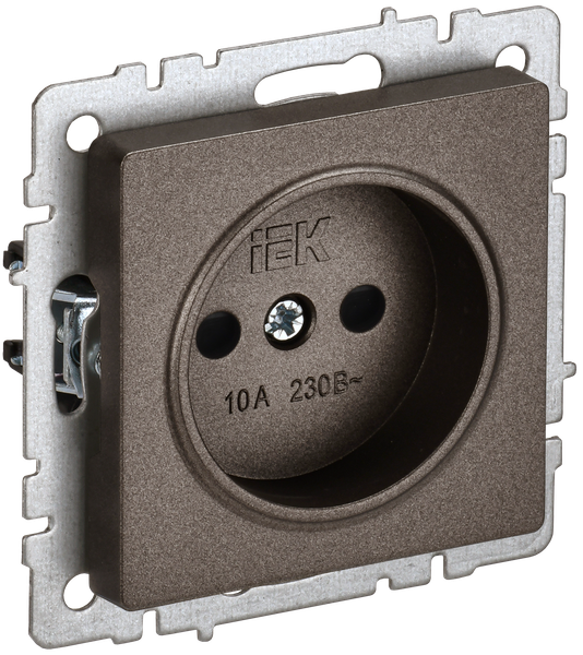 Розетка IEK Brite BR-R13-10-K45 (темная бронза)