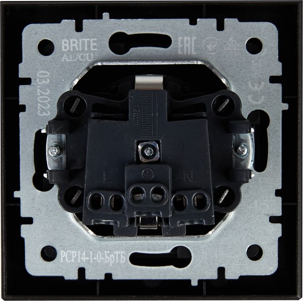 Розетка IEK Brite BR-R14-16-K45-F (темная бронза)