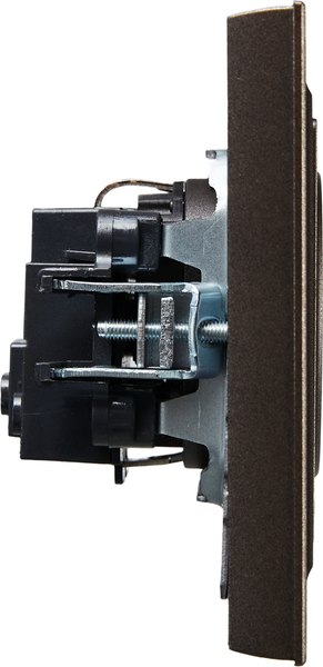 Розетка IEK Brite BR-R14-16-K45-F (темная бронза)